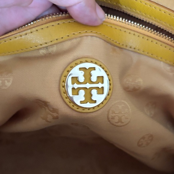Tory Burch Mustard Diamond Satchel - Picture 2 of 13